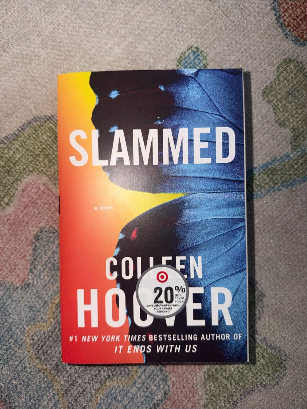 Slammed by Colleen Hoover- Blue & Orange Cover